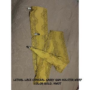 Women's Ladies Universal Concealed Carry Gun Holster/Wrap Lethal Lace Gold
